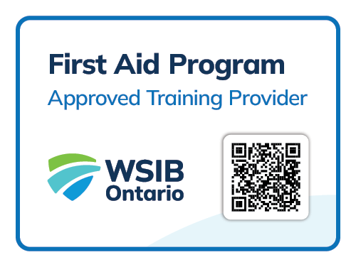 WSIB First Aid Program approved training provider affiliate badge